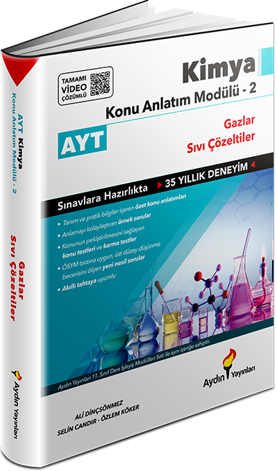 Aydın YKS AYT Kimya Konu Anlatım Modülü-2 (Gazlar Ve Sıvı Çözeltiler) Aydın Yayınları