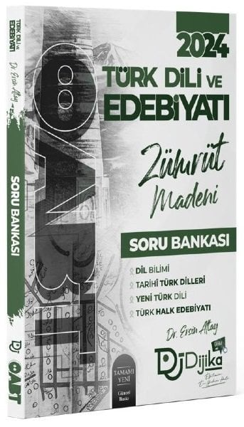 Dijika 2024 ÖABT Türk Dili ve Edebiyatı Zümrüt Madeni Soru Bankası - Ersin Altay Hangi Dijika Yayınları