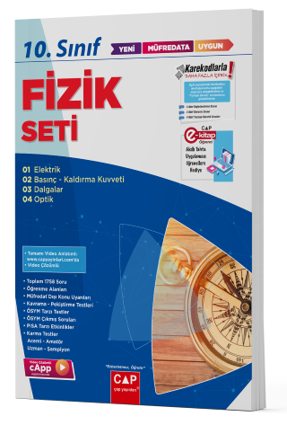 Çap Yayınları 10. Sınıf Anadolu Lisesi Fizik Seti Çap Yayınları