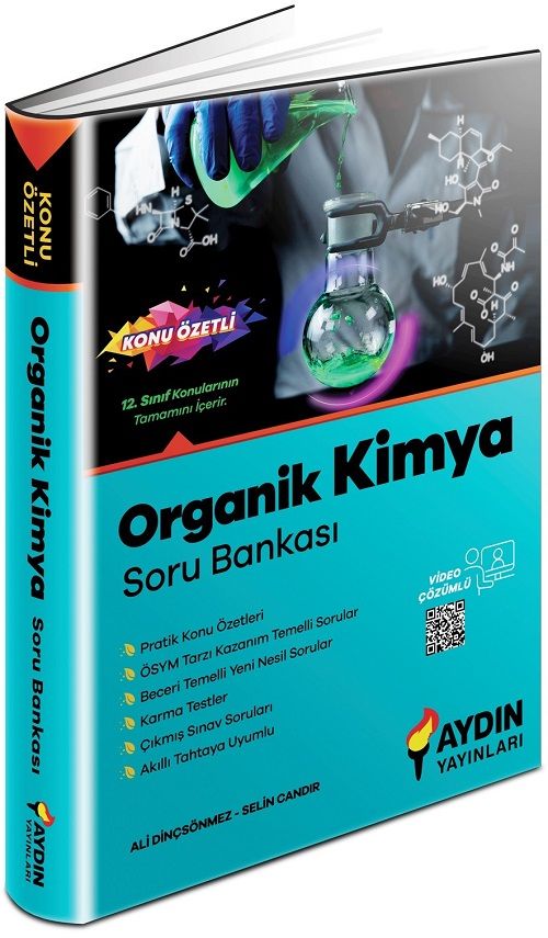 Aydın YKS TYT AYT 12. Sınıf Organik Kimya Konu Özetli Soru Bankası Aydın Yayınları