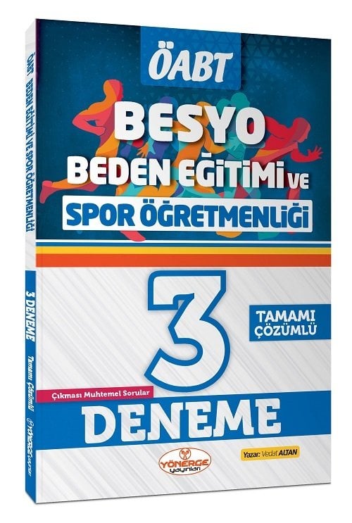 Yönerge ÖABT Beden Eğitimi ve Spor Öğretmenliği BESYO 3 Deneme Çözümlü - Vedat Altan Yönerge Yayınları