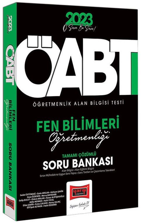 Yargı 2023 ÖABT Fen Bilimleri Öğretmenliği Soru Bankası Yargı Yayınları