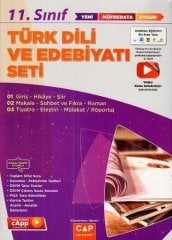 Çap Yayınları 11. Sınıf Anadolu Lisesi Türk Dili ve Edebiyatı Seti Çap Yayınları