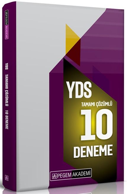 Pegem YDS İngilizce 10 Deneme Çözümlü Pegem Akademi Yayınları