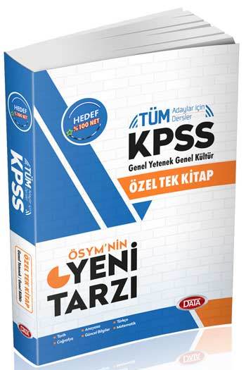 Data 2019 KPSS Genel Yetenek Genel Kültür Konu Anlatımlı Özel Tek Kitap Data Yayınları