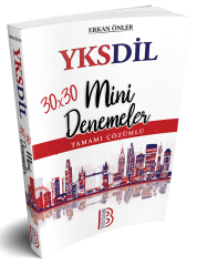 Erkan Önler YKSDİL 30x30 Mini Denemeler Çözümlü Erkan Önler Yayınları