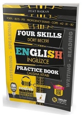 Pelikan Four Skills English Practice Book - Dört Beceri İngilizce Çalışma Kitabı Fuat Başkan Pelikan Yayınları