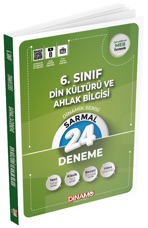 Dinamo 6. Sınıf Din Kültürü ve Ahlak Bilgisi Sarmal 24 lü Deneme Dinamik Serisi Dinamo Yayınları