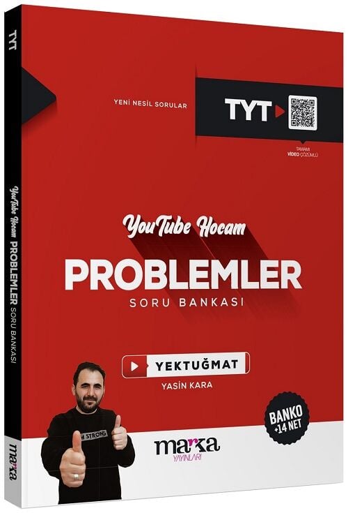 Marka 2024 YKS TYT Problemler Youtube Hocam Soru Bankası Video Çözümlü Marka Yayınları