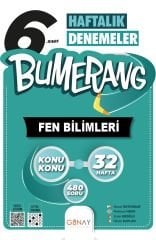 Günay 6. Sınıf Fen Bilimleri Bumerang Konu Konu Haftalık Denemeler Günay Yayınları