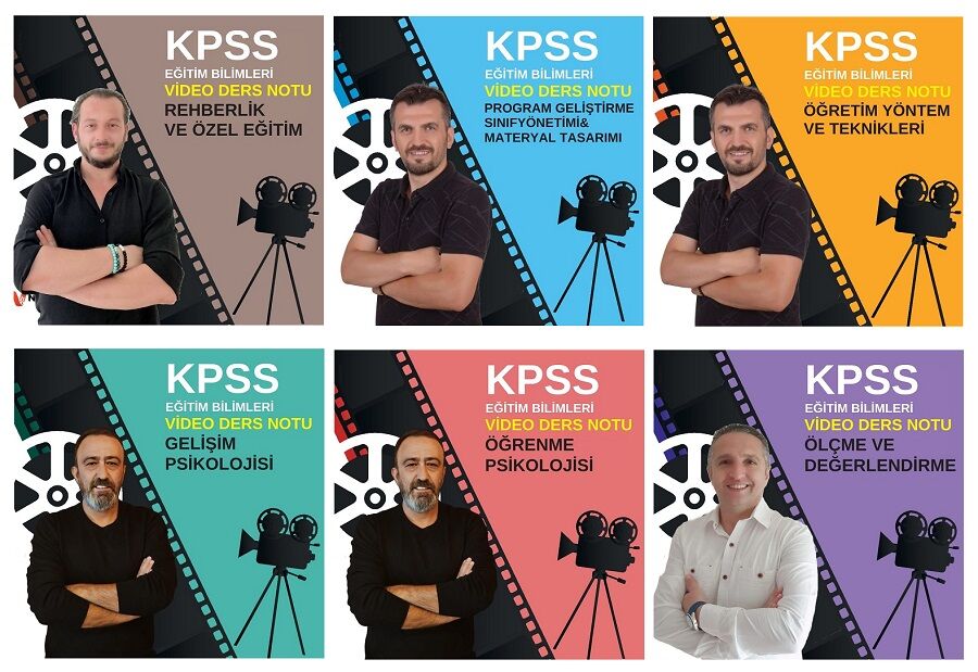 İşeri Yayınları KPSS Eğitim Bilimleri Video Ders Notu 6 lı Set İşeri Yayınları