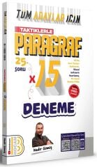 Benim Hocam YKS TYT AYT KPSS Tüm Adaylar Taktiklerle Paragraf 15 Deneme Çözümlü - Kadir Gümüş Benim Hocam Yayınları