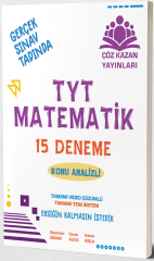 Çöz Kazan YKS TYT Matematik Konu Analizli 15 Deneme Çöz Kazan Yayınları