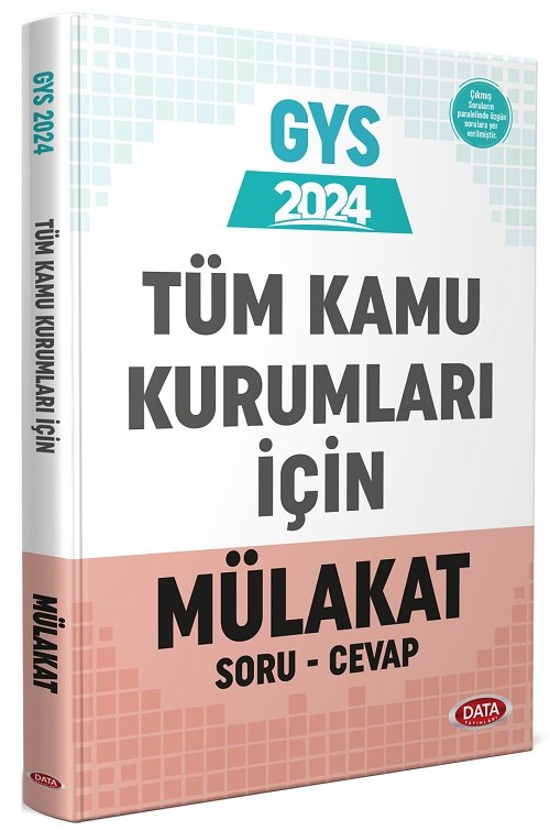 Data 2024 GYS Tüm Kamu Kurumları için Mülakat Soru Cevap Görevde Yükselme Data Yayınları