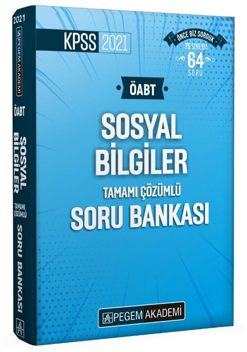 Pegem 2021 ÖABT Sosyal Bilgiler Soru Bankası Çözümlü Pegem Akademi Yayınları