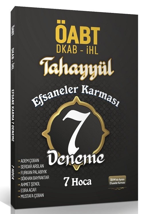 Tahayyül ÖABT Din Kültürü Efsaneler Karması 7 Hoca 7 Deneme - Mustafa Çoban, Adem Çoban Tahayyül Yayınları