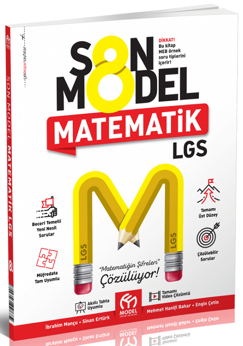 Model 8. Sınıf LGS Matematik Son Model Soru Bankası Model Eğitim Yayınları
