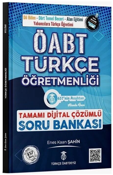 Türkçe ÖABTDEYİZ ÖABT Türkçe 657 nin Anahtarı Soru Bankası Çözümlü - Enes Kaan Şahin Türkçe ÖABTDEYİZ