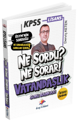 Dizgi Kitap KPSS Vatandaşlık Ne Sordu Ne Sorar Soru Bankası Çözümlü - Derviş Keten Dizgi Kitap Yayınları