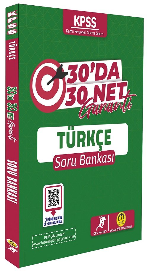 Tasarı Dev Kadro KPSS Türkçe 30 da 30 Net Garanti Soru Bankası Tasarı Yayınları