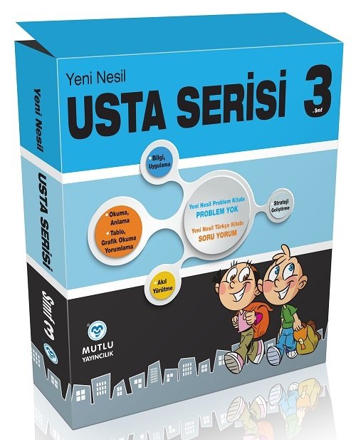 Mutlu 3. Sınıf Tüm Dersler Usta Serisi 2 Kitap Set Mutlu Yayınları