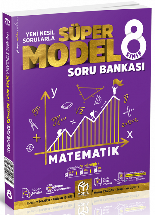 Model 8. Sınıf Matematik Süper Model Soru Bankası Model Eğitim Yayınları