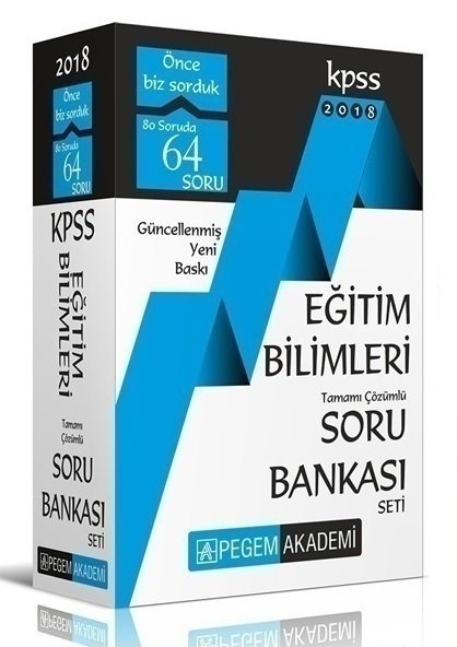 Pegem 2018 KPSS Eğitim Bilimleri Soru Bankası Çözümlü Modüler Set Pegem Akademi Yayınları