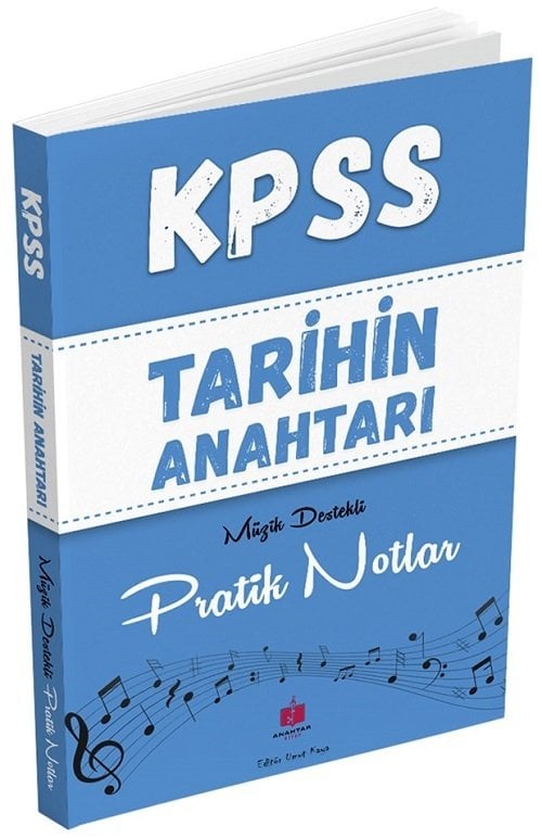 Anahtar Kitap KPSS Tarihin Anahtarı Müzik Destekli Pratik Notlar - Umut Kaya Anahtar Kitap
