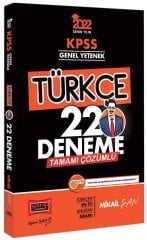 Yargı 2022 KPSS Türkçe 22 Deneme Çözümlü - Mikail Şan Yargı Yayınları