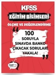 ÖABT TV KPSS Eğitim Bilimleri Ölçme Değerlendirme Banko 100 Soru ÖABT TV Yayınları