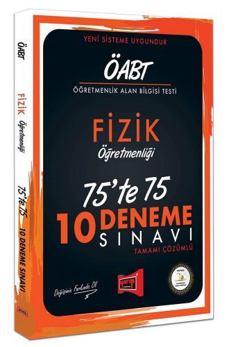 SÜPER FİYAT Yargı 2019 ÖABT Fizik Öğretmenliği 75 te 75 10 Deneme Sınavı Yargı Yayınları