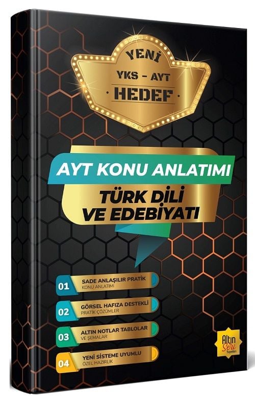 Altın Seri YKS AYT Türk Dili ve Edebiyatı Hedef Konu Anlatımı Altın Seri Yayınları