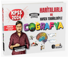 Eğit Akademi 2024 KPSS Haritalarla ve Hafıza Teknikleriyle Coğrafya - Mehmet Eğit Eğit Akademi