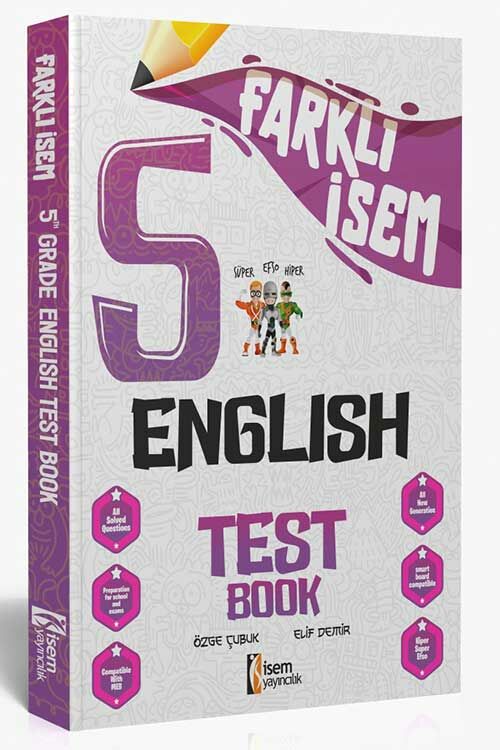 İsem 5. Sınıf Farklı İsem İngilizce Soru Bankası İsem Yayıncılık