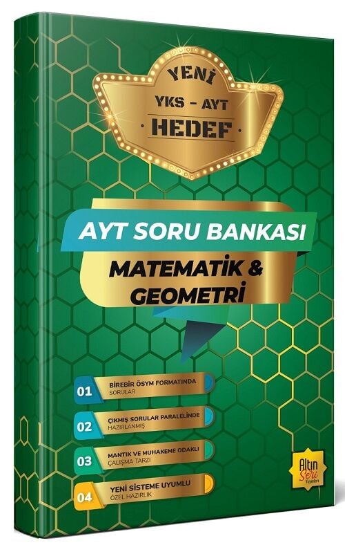 Altın Seri YKS AYT Matematik-Geometri Hedef Soru Bankası Altın Seri Yayınları