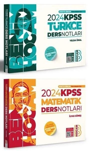 Benim Hocam 2024 KPSS Türkçe+Matematik Ders Notları 2 li Set Benim Hocam Yayınları
