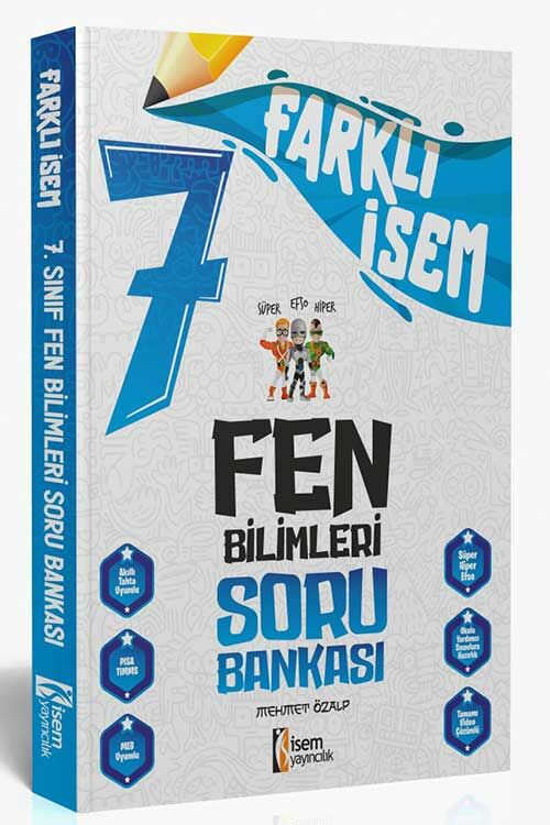 İsem 7. Sınıf Farklı İsem Fen Bilimleri Soru Bankası İsem Yayıncılık