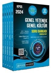 Pegem 2024 KPSS Genel Yetenek Genel Kültür Soru Bankası Çözümlü Modüler Set Pegem Akademi Yayınları