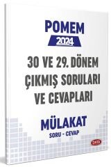 Data 2024 POMEM 30 ve 29. Dönem Mülakat Çıkmış Sorular ve Cevapları Data Yayınları