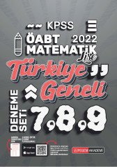 Pegem 2022 ÖABT Lise Matematik Öğretmenliği Türkiye Geneli 3 Deneme (7-8-9) Pegem Akademi Yayınları