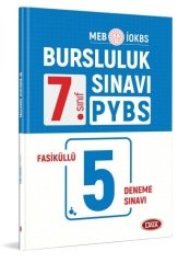 Data 7. Sınıf PYBS Bursluluk Sınavı Fasiküllü 5 Deneme Data Yayınları