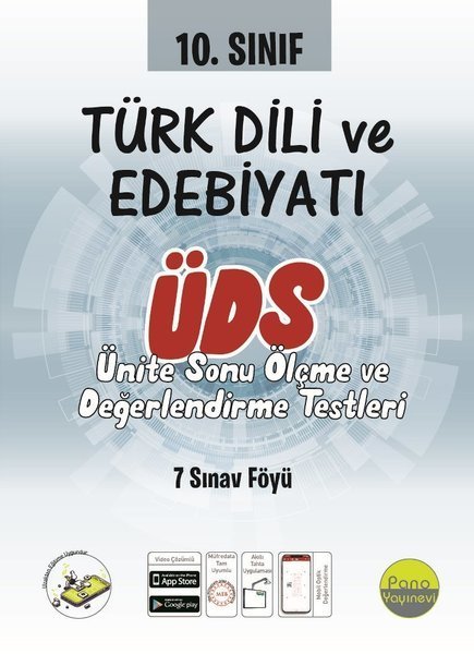 Pano 10. Sınıf Türk Dili ve Edebiyatı ÜDS Ünite Değerlendirme Sınavı Pano Yayınevi