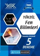 Pegem YÖKDİL Fen Bilimleri 5 Deneme Çözümlü Pegem Yayınları