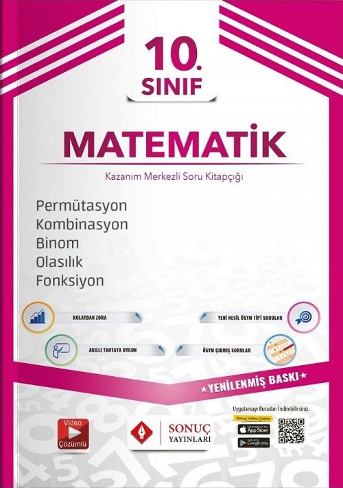 Sonuç 10. Sınıf Matematik Permütasyon-Kombinasyon-Binom-Olasılık Soru Bankası Sonuç Yayınları