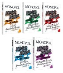 Monopol 2024 KPSS Genel Yetenek Genel Kültür Soru Bankası 5 li Set Monopol Yayınları
