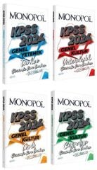 Monopol 2024 KPSS Türkçe+Tarih+Coğrafya+Vatandaşlık Soru Bankası 4 lü Set Monopol Yayınları