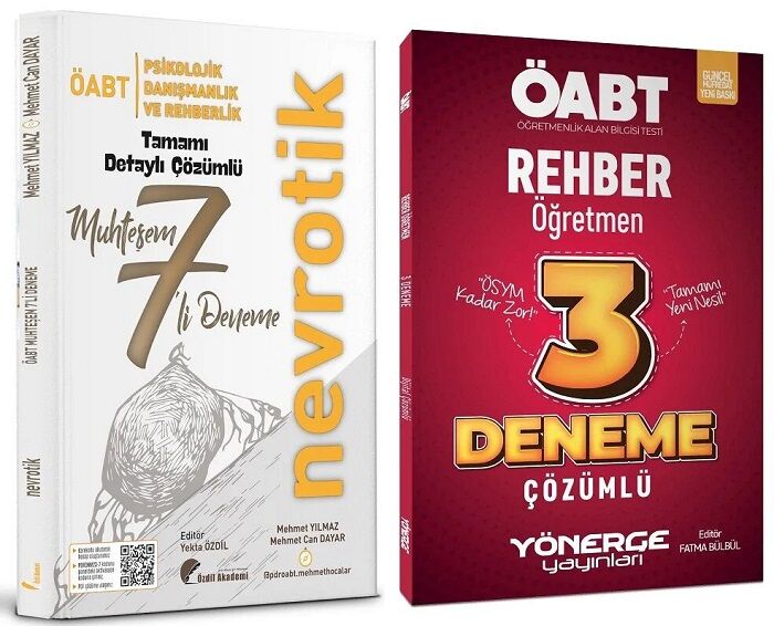 Özdil Akademi + Yönerge ÖABT Rehberlik 7+3 Deneme 2 li Set Özdil Akademi + Yönerge Yayınları