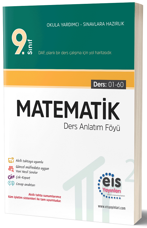 Eis Yayınları 9. Sınıf Matematik DAF Ders Anlatım Föyü Eis Yayınları