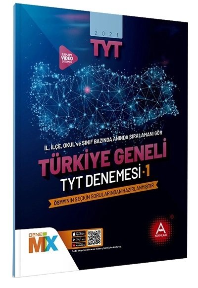 A Yayınları 2021 YKS TYT Türkiye Geneli Deneme-1 A Yayınları