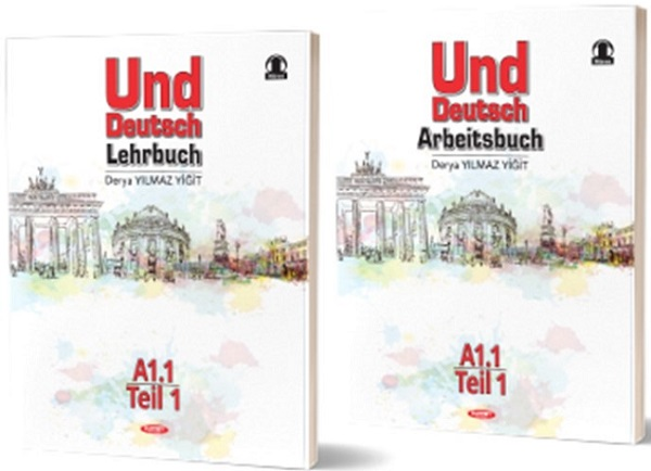 Kurmay ELT Almanca Und Deutsch Lehrbuch + Arbeıtsbuch A1.1 Teil 1 (2 Kitap Set) Kurmay ELT Yayınları